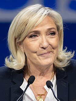 Portrait of Marine Le Pen