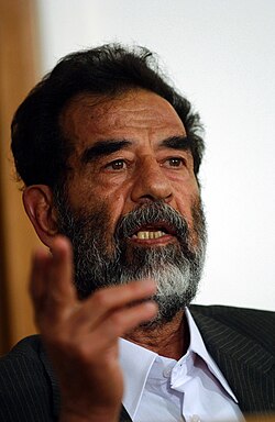 Portrait of Saddam Hussein