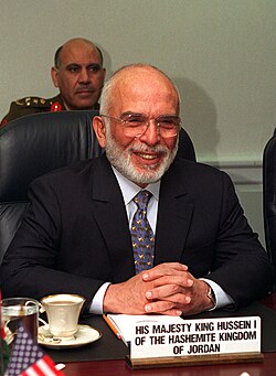 Portrait of Hussein I of Jordan