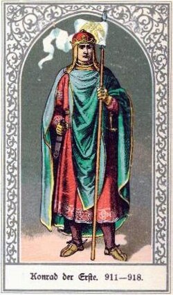 Portrait of Conrad I of Germany