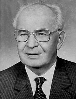 Portrait of Gustáv Husák