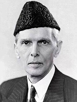 Portrait of Mohammad Ali Jinnah