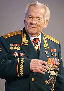 Portrait of Mikhail Kalashnikov