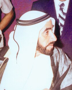 Portrait of Zayed bin Sultan Al Nahyan