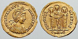 Portrait of Valentinian III