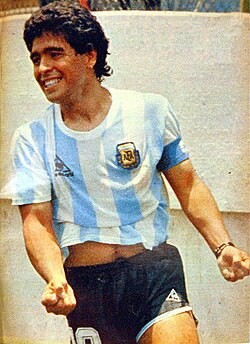 Portrait of Diego Maradona