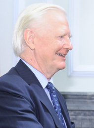 Portrait of James Mirrlees