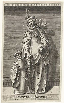 Portrait of Gertrude of Saxony