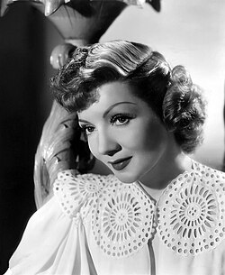 Portrait of Claudette Colbert