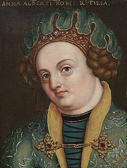 Portrait of Anne of Austria, Margravine of Brandenburg