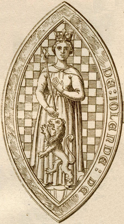 Portrait of Yolande of Dreux