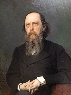 Portrait of Mikhail Saltykov-Shchedrin
