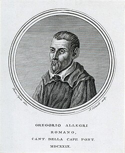Portrait of Gregorio Allegri