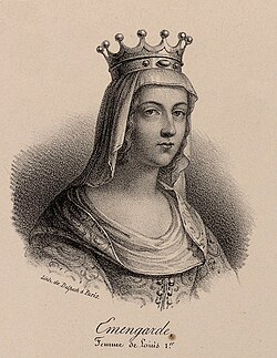 Portrait of Ermengarde of Hesbaye