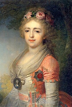 Portrait of Grand Duchess Alexandra Pavlovna of Russia