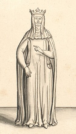 Portrait of Blanche of Navarre, Queen of France