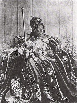 Portrait of Menilek II