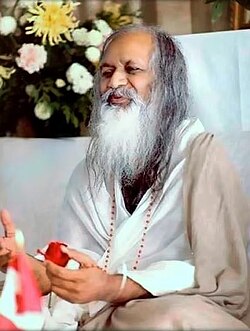 Portrait of Maharishi Mahesh Yogi