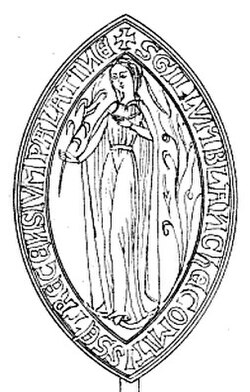 Portrait of Blanche of Navarre, Countess of Champagne