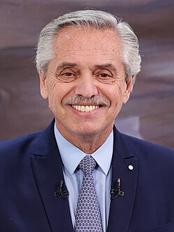 Portrait of Alberto Fernández