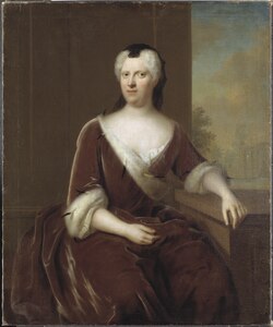 Portrait of Margravine Albertine Friederike of Baden-Durlach