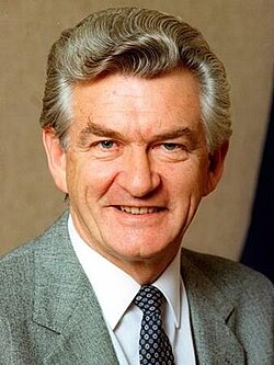 Portrait of Bob Hawke