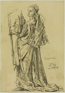 Portrait of Świętosława of Poland