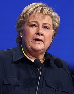 Portrait of Erna Solberg