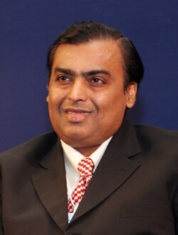 Portrait of Mukesh Ambani