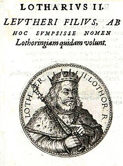 Portrait of Lothair II of Lotharingia