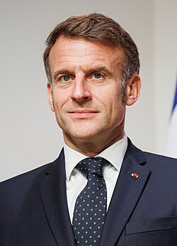 Portrait of Emmanuel Macron
