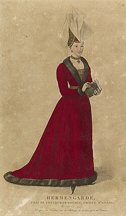 Portrait of Ermengarde of Anjou