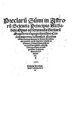 Portrait of Alchabitius
