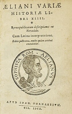Portrait of Aelian