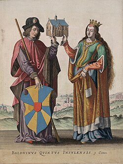 Portrait of Baldwin V, Count of Flanders