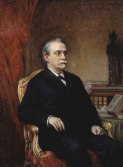 Portrait of Antonio Cánovas del Castillo