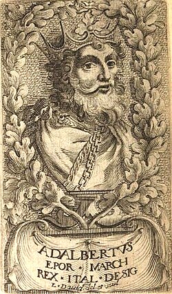 Portrait of Adalbert I of Ivrea