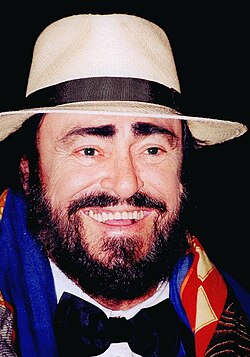 Portrait of Luciano Pavarotti