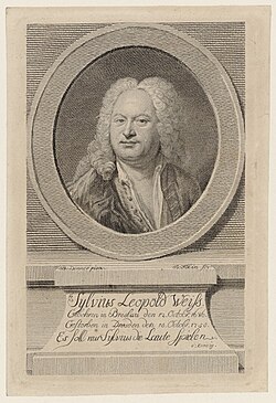 Portrait of Sylvius Leopold Weiss