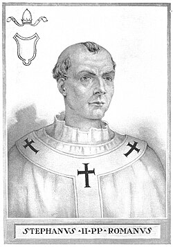 Portrait of Pope-elect Stephen