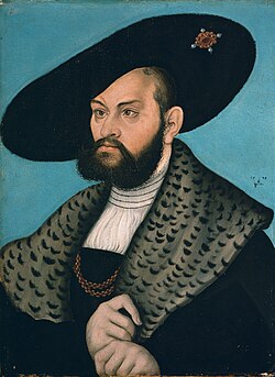Portrait of Albert, Duke in Prussia