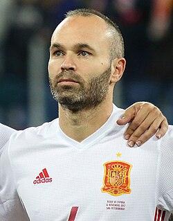 Portrait of Andrés Iniesta