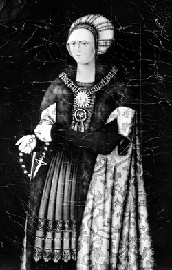 Portrait of Sophia Jagiellon, Margravine of Brandenburg-Ansbach
