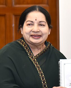 Portrait of Jayaram Jayalalithaa