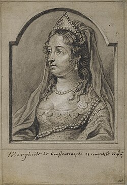 Portrait of Margaret II, Countess of Flanders