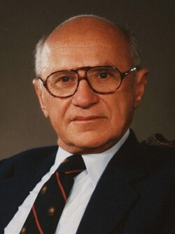 Portrait of Milton Friedman