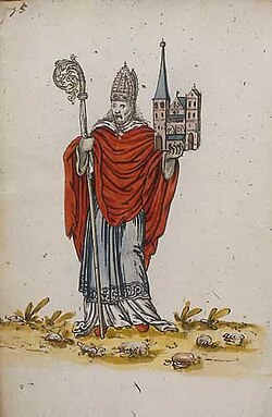 Portrait of Willehad of Bremen