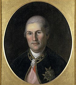 Portrait of Jean-Baptiste Donatiede Vimeur, comte de Rochambeau