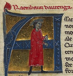 Portrait of Raimbaut d'Aurenga