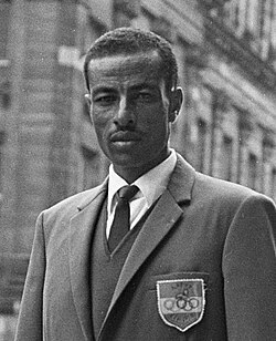 Portrait of Abebe Bikila